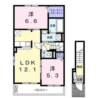 メゾンASA II【2階】の間取り