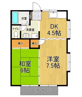 帯山ハイツ【1階】の間取り