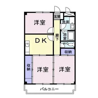ニューマリッチ石川壱号館【4階】の間取り