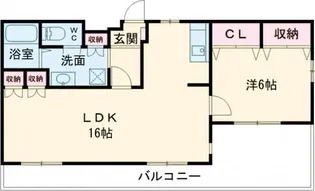 メゾンクレール【3階】の間取り