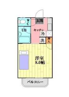 カルチェラタンC棟【1階】の間取り