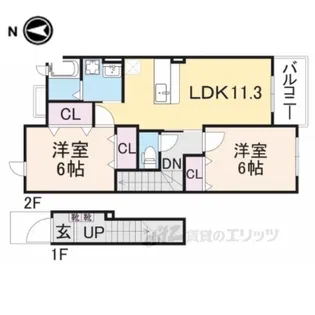 ベル・ヴィオラ【2階】の間取り