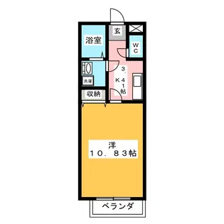 テクノコーポ10【1階】の間取り