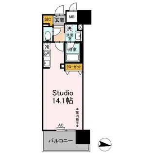 Park Avenue East【5階】の間取り