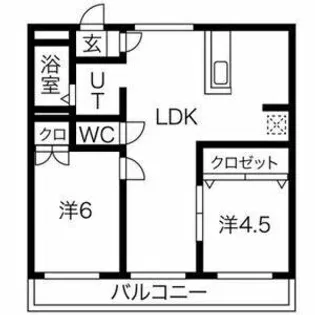 レジデンス恒和【4階】の間取り