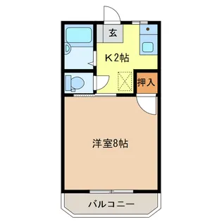 プレミールハイツ【1階】の間取り
