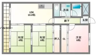 ハイツプログレス【4階】の間取り