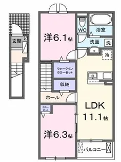 トレスト府中【2階】の間取り