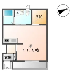 メルヴェーユ新橋C【1階】の間取り