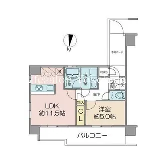 ミオカステーロ横濱吉野町ステーションフロント【5階】の間取り