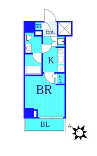 リライア横濱大通り公園【6階】の間取り