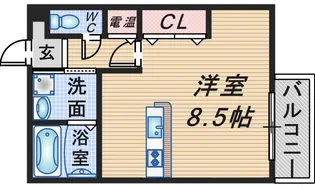 フラットヒル服部【1階】の間取り