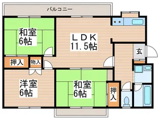 リーベ21【3階】の間取り