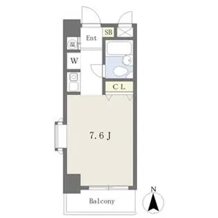 オオサワハイツ【4階】の間取り