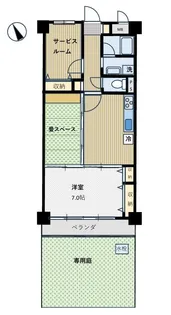 ワコーレ神保原【1階】の間取り