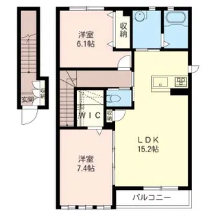 トマトフィールド【2階】の間取り