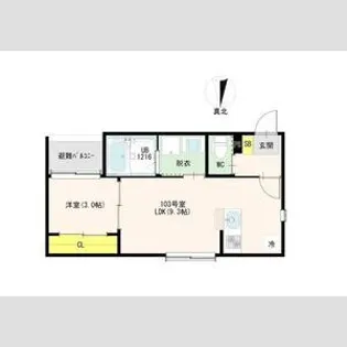 ハーモニーテラス香取町【3階】の間取り