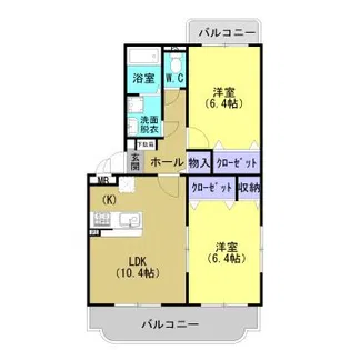 ユーミーリオプレットI【1階】の間取り
