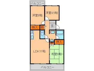 フォルク北千里O棟【3階】の間取り