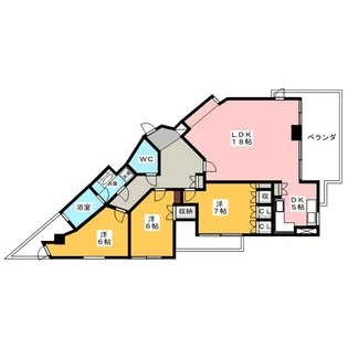 Ns21やごと B棟【4階】の間取り