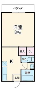 丸正ハイツ【4階】の間取り