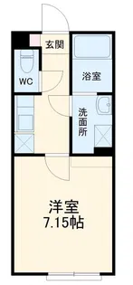 ラシュレ東川口【1階】の間取り