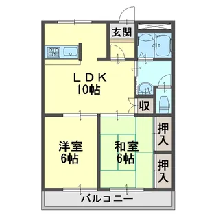 ネオパリエA【1階】の間取り