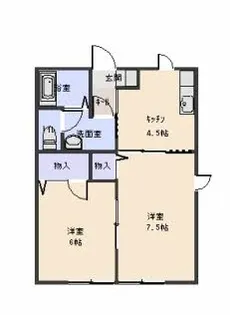 メゾンシャルムA【2階】の間取り