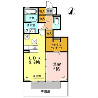 グリーンハイツ金沢【1階】の間取り