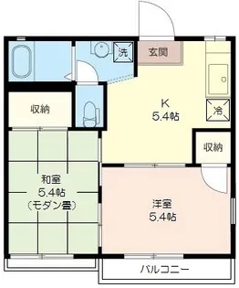 2Kの間取り画像