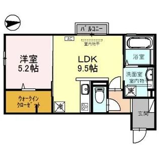 アルトリジェール【2階】の間取り