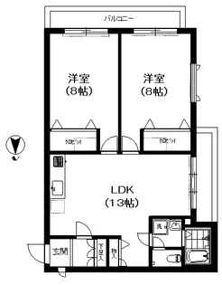 プレール恵比寿【2階】の間取り