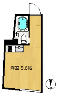 ププレ代々木公園【4階】の間取り