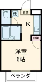 赤尾ハイツ井野【1階】の間取り