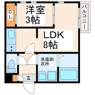 REGALESTきらら【3階】の間取り