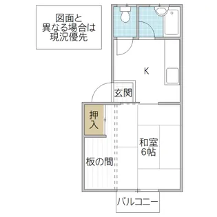 グリーンコーポ【1階】の間取り