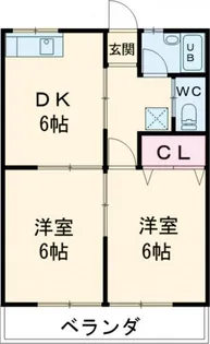 高橋ハイツ(南)【2階】の間取り