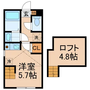 神奈川県横浜市保土ヶ谷区峰岡町2【アパート】の間取り