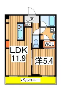 メゾン ド フィーユ【1階】の間取り