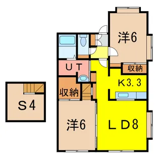 2SLDKの間取り画像