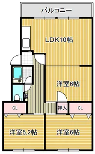 ヴィラ伊藤【2階】の間取り