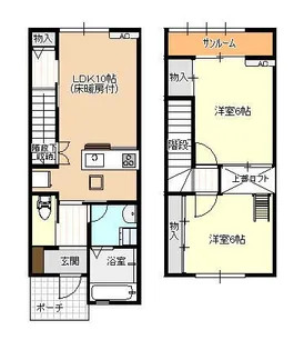 ファイン婦中A棟【2階】の間取り