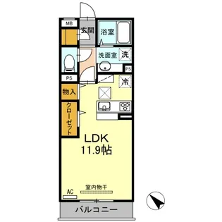 エスポワールコート/ルーチェコート エスポワールコート【1階】の間取り