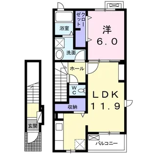 スターライト【2階】の間取り
