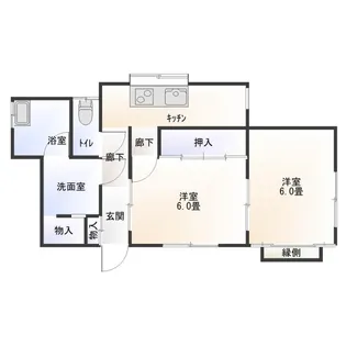 田中島アパート【1階】の間取り