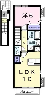 アンソレイエ・S【2階】の間取り
