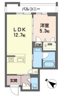 ヴァレンズ・クレシェレ【3階】の間取り