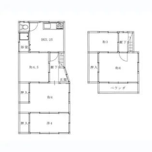 高知県高知市福井東町【一戸建】の間取り