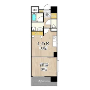 1LDKの間取り画像