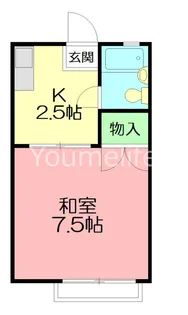 ハイツ仲西【2階】の間取り